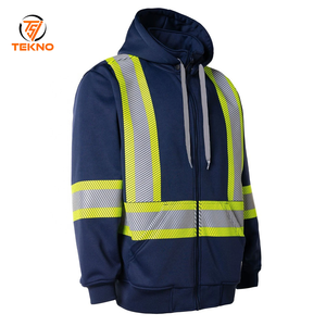 Sweat à capuche de travail réfléchissant haute visibilité personnalisé de haute qualité Tissu léger et durable pour la construction et l'utilisation industrielle Service OEM - Product Image 1