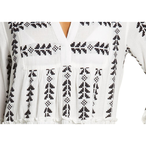 Elan Small Grecian White/Black Cover-Up Dress, Elegante Accessorio per Costumi da Bagno - Product Image 6