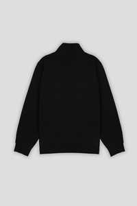 Sudadera de felpa francesa cortada y cosida a medida 380-400gsm con una sudadera con capucha con diseño de hombro caído y una sudadera con cremallera de metal 1/4 - Product Image 3