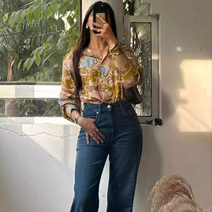 Camisas personalizadas de algodón para mujer, blusas y Camisas de mujer de talla grande con estampado gráfico personalizado único de diseñador - Product Image 1