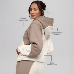 เสื้อฮู้ดดี้โอเวอร์ไซส์ทรงบ็อกซ์ฟิต ยี่ห้อ EHri Wholesale รุ่น Unisex ผ้าฝ้ายเฟรนช์เทอร์รี่ 100% พรีเมียม ล้างสีแบบแอซิดวอช สองสี  บุซับในสำหรับฤดูหนาว หนัก 400 GSM - Product Image 2