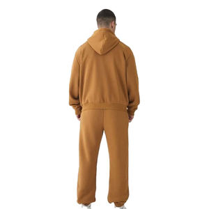 Conjunto de chándal de gran tamaño para hombre personalizado OEM ODM proveedor de Sudadera con capucha y pantalones de Jogger ropa deportiva de dos piezas para pedidos al por mayor - Product Image 5