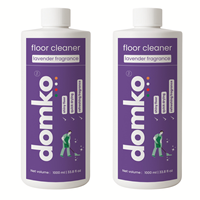 Domko cairan pembersih lantai, Label pribadi OEM aroma Lavender, cepat kering ramah lingkungan 1L