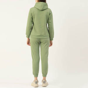 Ensemble de jogging pour femmes, nouveau style, à capuche, respirant, coupe-vent, polyester/coton, léger, imprimé, prix de gros - Product Image 3