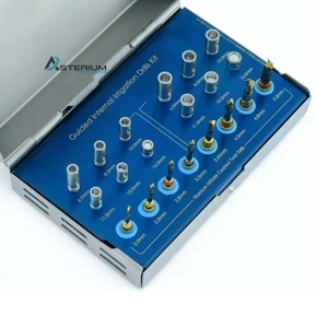Internal Irrigation <b>Drills</b> Kit with Stopper Sleeves Manual Implant Dental Surgery Set Titanium Coated <b>Drills</b> Surgical Instrument - Product Image 5