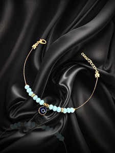 Bracelet en acier inoxydable plaqué imitation perle et zircon DAFNI BIG PAZAR - Cadeau tendance d'Istanbul - Product Image 3