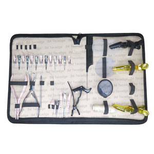 Kit d'extension de cheveux personnalisé de la meilleure qualité pinces crocodiles et bouclier protecteur fil de peigne de coiffure pour le travail en salon - Product Image 2