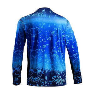 Venta al por mayor de Jersey de pesca sublimación personalizada secado rápido ropa de pesca Impresión digital camisas de gran tamaño Upf50 + camisas de pesca - Product Image 2