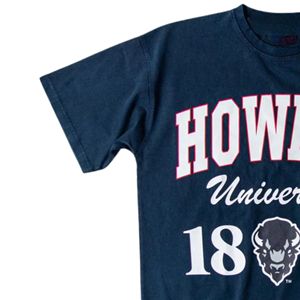 Howard University 1867, camiseta negra informal ajustada para hombre y mujer, ropa transpirable de longitud corta HBCU Heritage para el logotipo de verano - Product Image 3