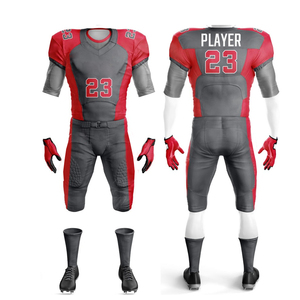 Wholesale Customizable Breathable Plus Size Unisex American Football Jerseys Sets-100% Polyester - Product Image 5