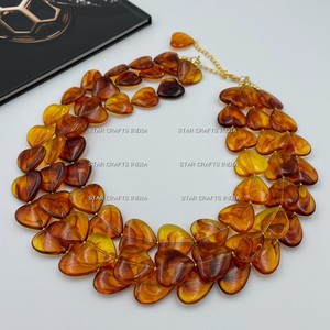 Design unique prêt à expédier en stock expédition rapide mode perles en bois Long collier bohême femmes collier de perles de couleur - Product Image 4