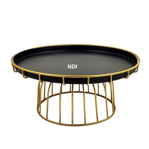 ถาดเสิร์ฟขนมหวานขายดี สำหรับงานแต่งงาน งานฉลองครบรอบ งานเลี้ยงวันเกิด ขาตั้งโลหะคลาสสิก สีดำ - Product Image 1