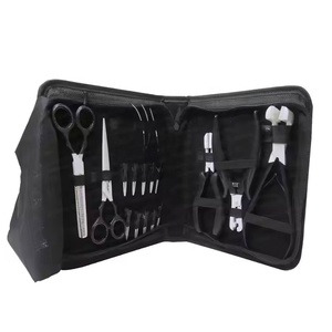 Premium Micro link Gold Plasma Coated Hair Extension Tools Kit Surgical Grade Stainless Steel Micro Breads Clip <b>Pliers</b> <b>Set</b> - Product Image 2