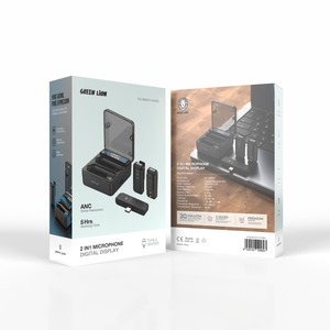 GREEN LION Professional 2-<strong>in</strong>-1 Digital Display <strong>Microphone</strong> Wireless Headset with Sound Card <strong>Conference</strong> Mini Dual Function Product - Product Image 2