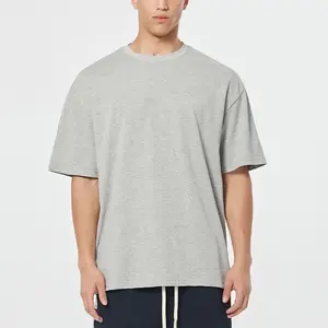 Camiseta para Hombre al por Mayor OEM, 100% Algodón Orgánico, Ecológica, Transpirable, Cómoda, 180 GSM, Diseño Sólido Informal, Lavada - Product Image 4