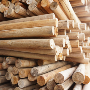 Neco Ensemble de balais bleus pour le nettoyage de la maison Manche en bois avec tête en PVC coupe-vent et pelle à poussière Design enduit de fleurs - Product Image 6