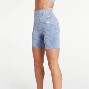 Nuevo estilo 2025, ropa ajustada para mujer, logotipo personalizado, ropa activa para mujer, pantalones cortos para mujer, gimnasio personalizado, deporte, Fitness, entrenamiento, sin costuras - Product Image 4