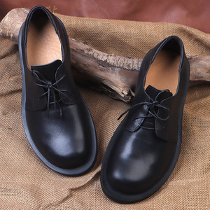 Chaussures en cuir respirantes avec talon rembourré et semelle souple, chaussures de mode pour hommes, chaussures décontractées - Product Image 3