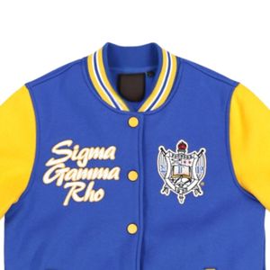 Sigma เสื้อแจ็กเก็ตขนแกะ Rho sgrho แกมมาผ้าฝ้าย60 40โพลีเอสเตอร์ปักด้านหน้าพิมพ์ลายด้านหลังเสื้อผ้าแนวกรีก - Product Image 3