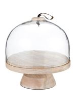 Support de tasse de service en dôme élégant fait à la main socle d'affichage de gâteau en bois de mangue pour les fêtes de restaurants à la maison anniversaires spéciaux mariages