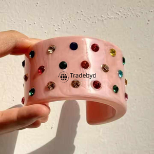 Elegant Office Wear Resin <b>Bangle</b> Stylish Handmade Daily Accessory by Tradebyd - Product Image 4