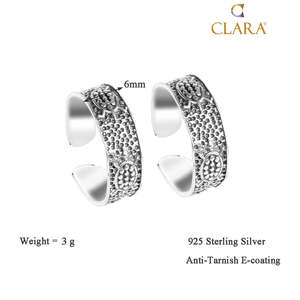 NOVAMART Fine 925 Sterling Silver Engagement/Wedding Diamond/Zircon <b>Toe</b> <b>Ring</b> Set Wholesale Export - Product Image 4
