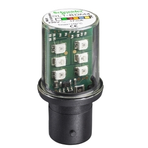 Lampadina LED Gialla BA15d DL1BDM8 Harmony XVB di SCHNEIDER ELECTRIC, 230V AC, Indicatore Luminoso Costante - Product Image 1