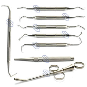 Kit de instrumentos de cirugía de implante Oral, elevador de sinusina para Injerto de huesos, elevadores de portaretratos, instrumentos de acero inoxidable, CE - Product Image 1