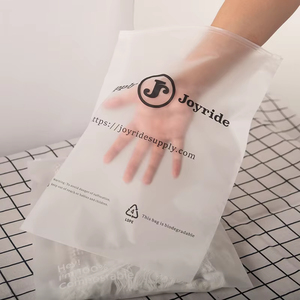 Miễn phí mẫu tùy chỉnh compostable trắng mờ mờ <span class=keywords><strong>Zip</strong></span> con dấu Ziplock bao bì nhựa túi cho quần áo - Product Image 2