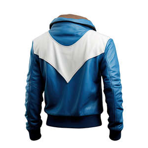 Veste en cuir véritable pour homme, veste de motard en cuir véritable, toile, hiver, peau de vache, imperméable, respirante, vente en gros, style moto et motard - Product Image 4