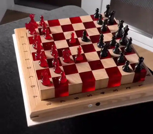 Thiết kế mới trò chơi du lịch chơi hội đồng quản trị trò chơi Trắng & Đen bàn cờ với quân cờ côn trùng nhựa thực bọ cạp mẫu vật - Product Image 3