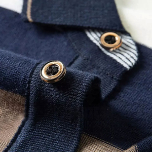 Alta calidad logotipo personalizado estampado de talla grande lona Color sólido manga corta transpirable hombres deporte Golf para camiseta - Product Image 3