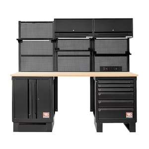 Juego de herramientas Facom de 2.175 m con gabinetes de herramientas con tapa de madera - Product Image 1