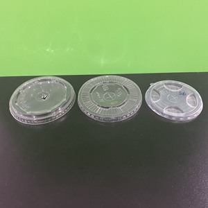 Produits les plus vendus 2025 fournisseur 90/95/120mm couvercles en plastique PET PP couvercles plats en dôme tasse en plastique avec couvercle Transparent jetable - Product Image 3