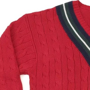 Suéter Escolar Tipo Cárdigan, Nuevo Modelo con Logotipo Bordado Personalizado, Material Transpirable de Lana/Acrílico, Cuello en V - Product Image 3