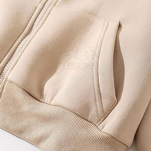 Classic <b>Zipper</b> Crop <b>Top</b> Hoodie With Simple Style And Casual Fit <b>Zipper</b> Crop <b>Top</b> Hoodie With Premium Fabric - Product Image 5