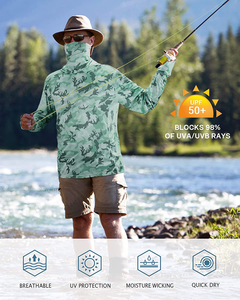 Sudadera de Pesca de Manga Larga para Hombre, Impermeable, de Secado Rápido, Protección Solar para Exteriores, con Diseño de Fabricación OEM - Product Image 4