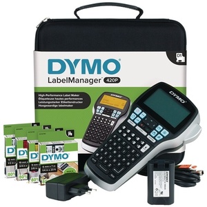 Ensemble d'étuis pour imprimante DYMO Label Manager 420 P avec des largeurs de ruban de 6, 9, 12 et 19 mm pour une utilisation en bureau - Product Image 1