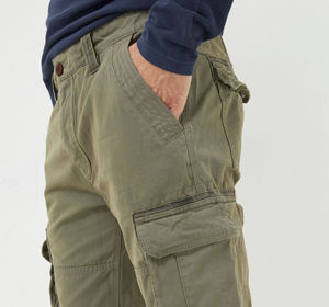 Pantalones cargo de talla grande para hombre, pantalones de viaje de lona ligeros y resistentes al desgaste con múltiples bolsillos para exteriores - Product Image 2