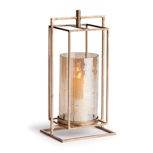 Bougeoir en métal fait à la main de haute qualité Top vente de luxe lanterne Style bougeoir du nouvel an maison bocal en verre inclus - Product Image 1