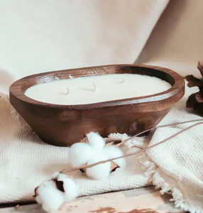 Vela de madera Tazón de masa Compra Soporte de vela Artesanías Regalos decorativos Festival Tazones de vela vacíos Tazón de masa de madera - Product Image 4