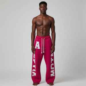 Pantalones Casuales de Alta Calidad, de Poliéster/Algodón, Estilo Francés, Holgados, de Pierna Ancha, Desgastados, Resistentes y Transpirables - Product Image 4