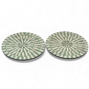 Salvamantel Redondo Moderno de Nácar con Acabado Natural Suave para Uso Diario en la Mesa, de Vietnam - Product Image 3