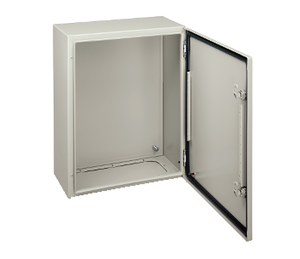 Boîtier Schneider IP66 IK10 RAL7035.. Boîtier de commande pour unité de ventilo-convecteur avec relais et transformateur pour contrôler un FCU et un ventilateur à 3 vitesses - Product Image 1