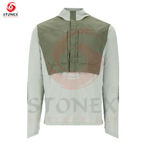 Sweat à capuche de pêche à séchage rapide de haute qualité avec logo personnalisé à manches longues Sweat à capuche de pêche avec logo personnalisé pour hommes - Product Image 1