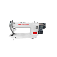 VMA Heavy Duty électronique haut et bas alimentation entièrement automatique point noué 33cm plus long espace de fonctionnement utilisé machine à coudre en cuir