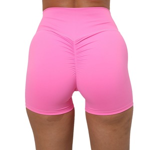 Short d'entraînement pour femme sans couture avec rides Short de yoga taille haute Push up Butt Gym Sexy High Elastic Training shorts pour femme - Product Image 5