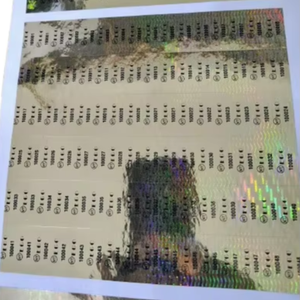 Top Grade Custom Mini Labels Holographic Adhesive Paper for Premium Brand Protection Packaging Wholesale Design Options - Product Image 1