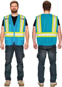 Usine directe OEM gilet de sécurité réfléchissant haute visibilité Construction vêtements de travail veste en maille respirante usine directe - Product Image 2
