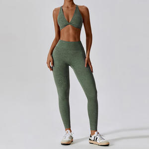 Personalized Design <b>Women</b> Yoga Shorts Solid Color Breathable Spandex/Nylon High Quality Fitness <b>Compression</b> Garments OEM Service - Product Image 3